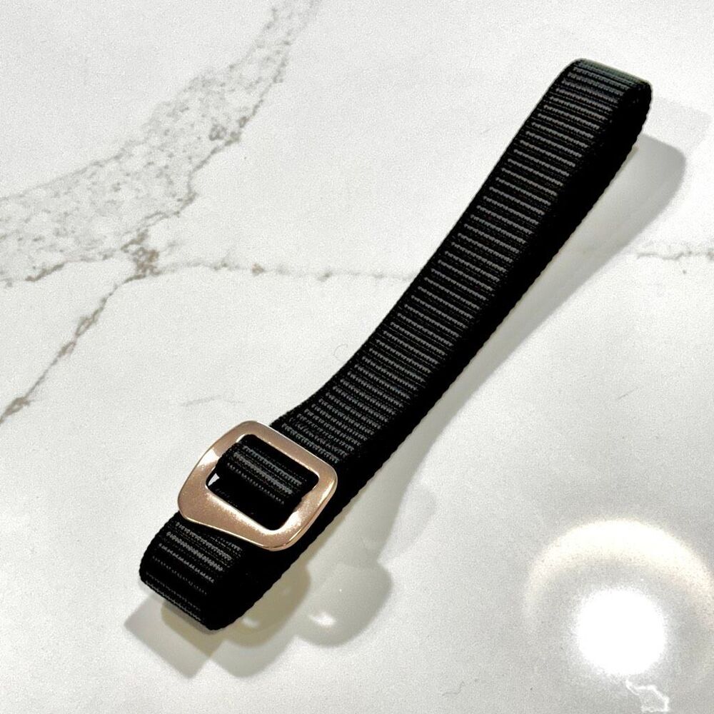 Bison Designs black/Gray Canvas Belt. Size Medium.